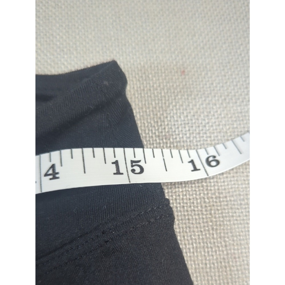 Snow Angel Black Leggings Size L Tribal Side Print Stretch Athletic - Picture 7 of 8